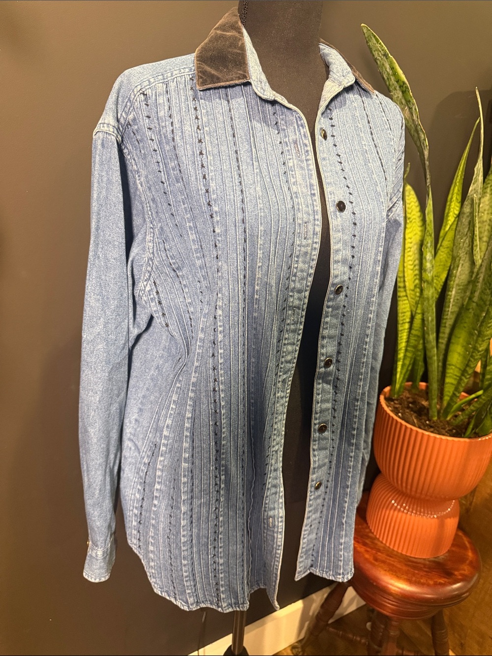 Denim button down - Picture 2 of 2